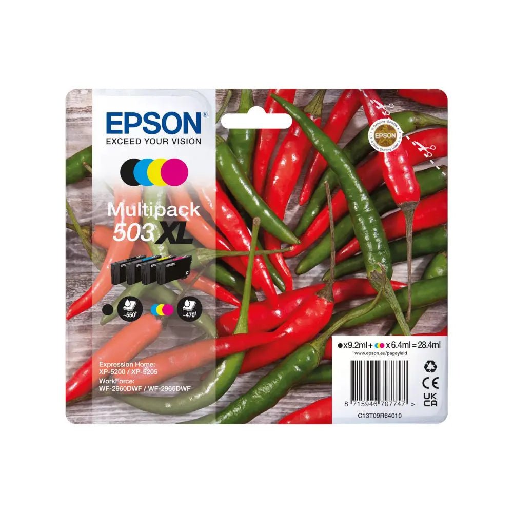Pack de Tinteiros Epson 503XL 4 Cores – Alta Impressão - Bluepixel Equipamentos e Serviços Informáticos Lda