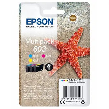 Pack Tinteiros Epson 603 3 Cores – C13T03U54010, 2,4ml - Bluepixel Equipamentos e Serviços Informáticos Lda