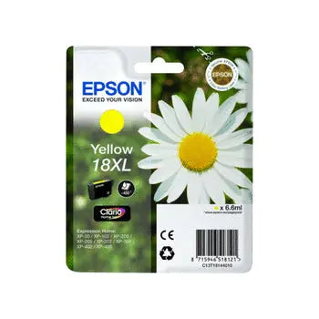 Tinteiro Epson 18XL Amarelo C13T18144010 - Alta Capacidade, 6,6ml - Bluepixel Equipamentos e Serviços Informáticos Lda