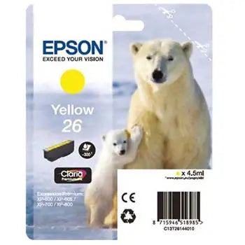 Tinteiro Epson 26 Amarelo C13T26144010 - Alta Qualidade e Fácil de Usar - Bluepixel Equipamentos e Serviços Informáticos Lda