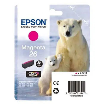 Tinteiro Epson 26 Magenta — 4,5ml | Compatível e de alta qualidade - Bluepixel Equipamentos e Serviços Informáticos Lda