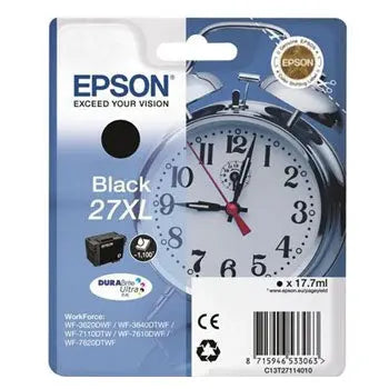 Tinteiro Epson 27XL Preto C13T27114010 17,7ml para 1100 páginas - Bluepixel Equipamentos e Serviços Informáticos Lda