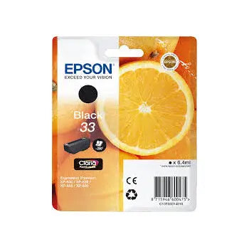 Tinteiro Epson 33 Preto 6,4ml - 250 páginas | Original C13T33314010 - Bluepixel Equipamentos e Serviços Informáticos Lda