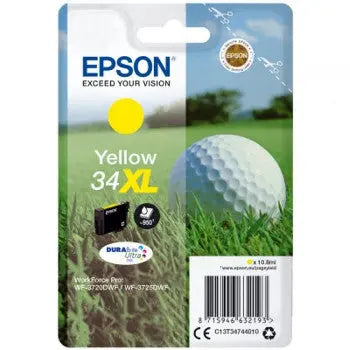 Tinteiro Epson 34XL Amarelo — 10,8ml, Alta Capacidade, até 950 páginas - Bluepixel Equipamentos e Serviços Informáticos Lda