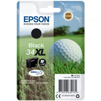 Tinteiro Epson 34XL Preto 16,3ml - Alta capacidade e impressão eficiente - Bluepixel Equipamentos e Serviços Informáticos Lda