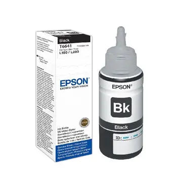 Tinteiro Epson 664 Preto original de 70ml, compatível com impressoras Epson, oferece alta qualidade e resultados nítidos