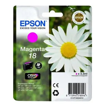 Tinteiro Epson Magenta 18 C13T18034010 3.3ml - Alta Qualidade - Bluepixel Equipamentos e Serviços Informáticos Lda