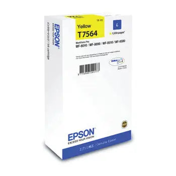 Tinteiro Epson T7564 Amarelo 14ml para 1500 páginas | C13T756440 - Bluepixel Equipamentos e Serviços Informáticos Lda
