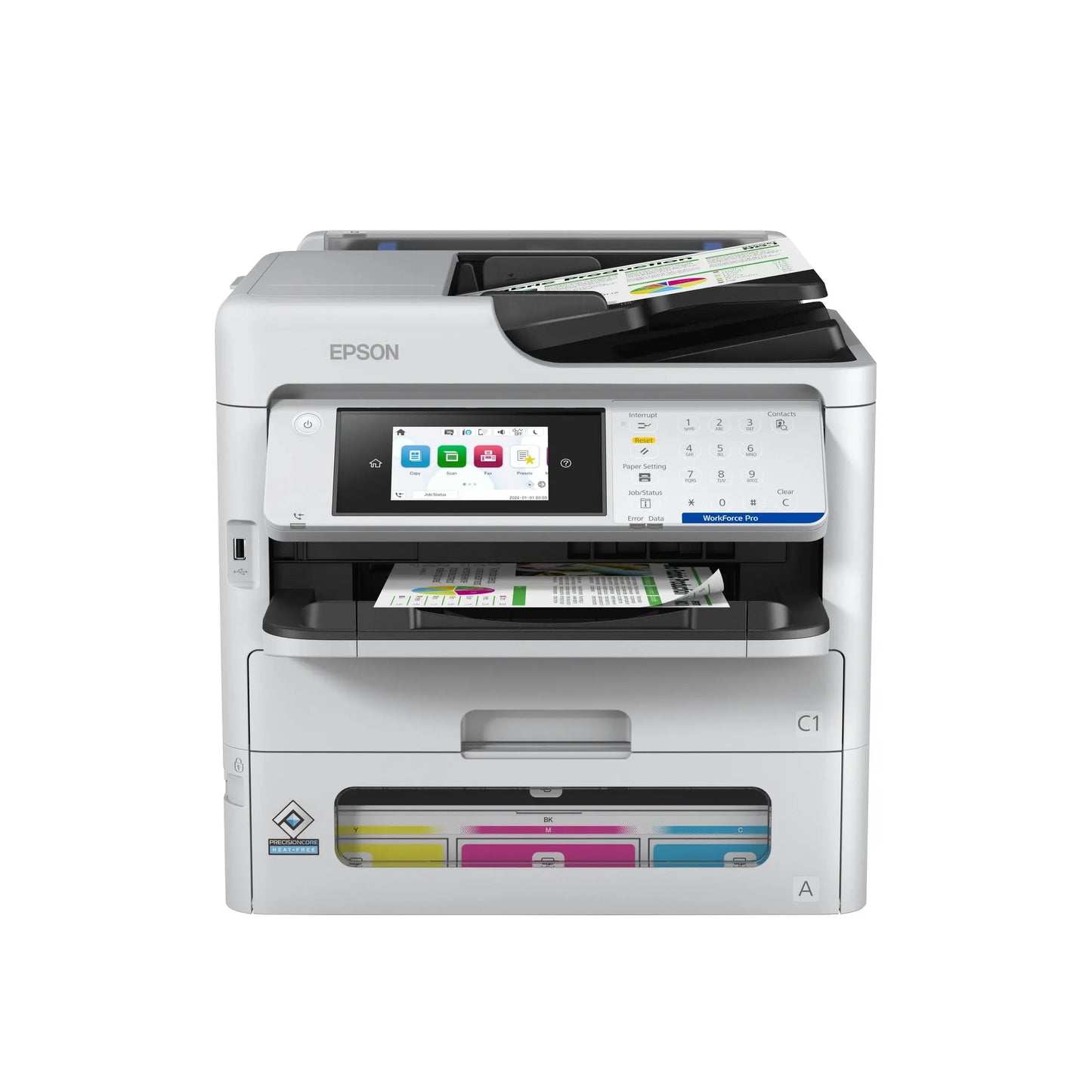 EPSON WorkForce Pro EM-C800RDWF MFP colour inkjet A4 25ppm Print 330sheets USB LAN Wi-Fi