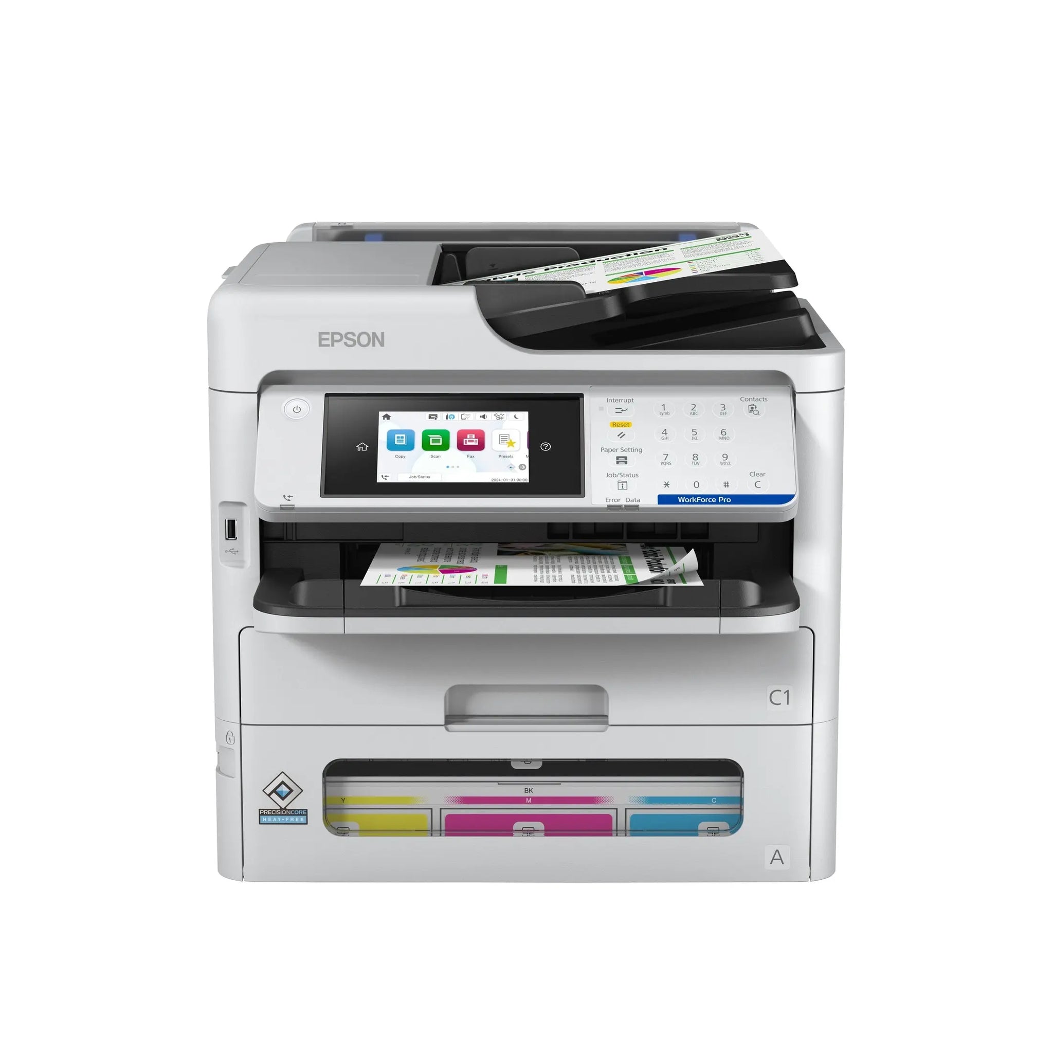 EPSON WorkForce Pro EM-C800RDWF MFP colour inkjet A4 25ppm Print 330sheets USB LAN Wi-Fi