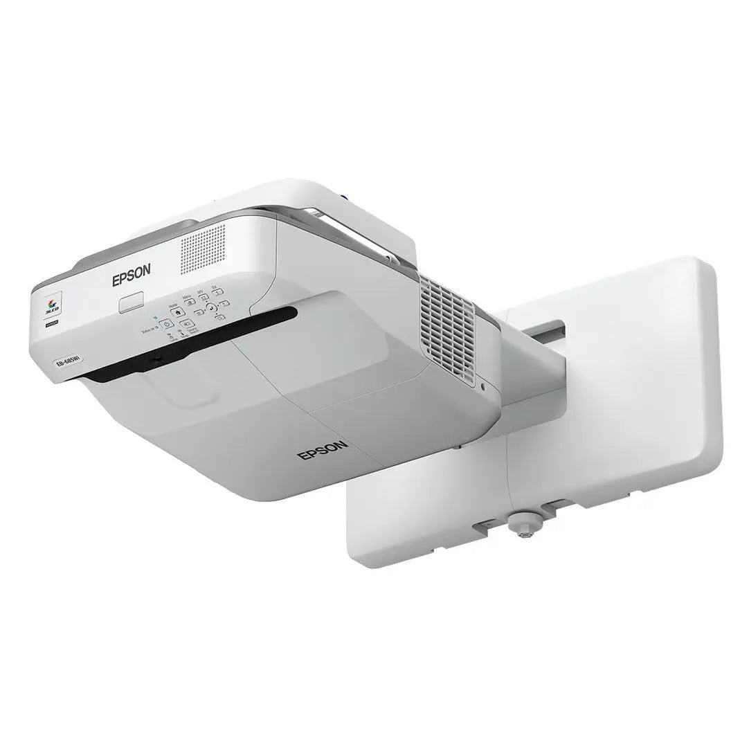 Projetor empresarial Epson EB-685Wi 3LCD WXGA com projeção interativa de alcance ultra curto, tela de alta resolução e tecnologia avançada