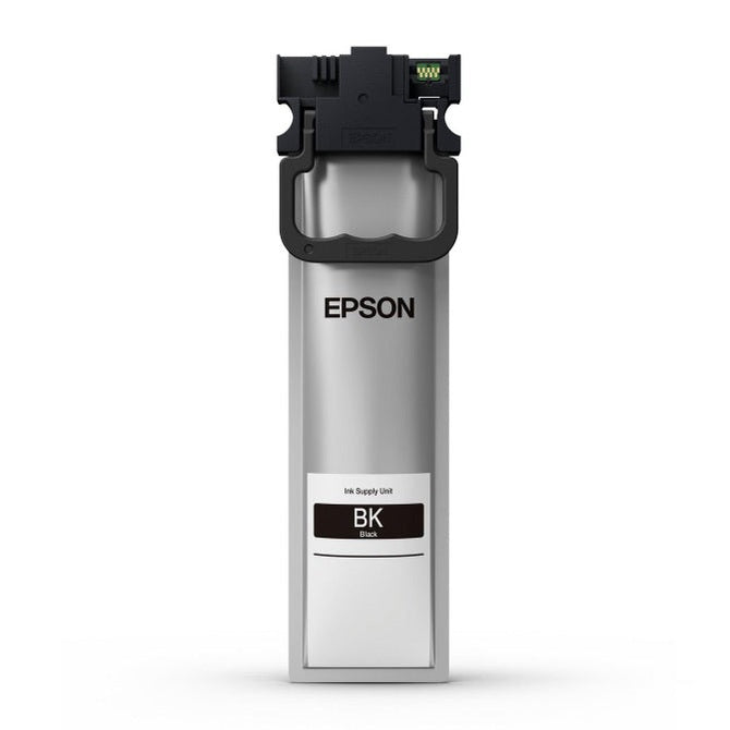 Cartucho de tinta preto Epson 1LB para impressora WF-C53xx/WF-C58xx, capacidade de 3.000 páginas, tintas e cabeças de impressão.