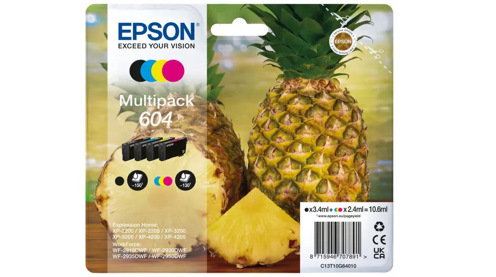 Cartucho EPSON 1LB Multipack 4 Cores de Tinta 604 – Ink de Alta Qualidade Epson