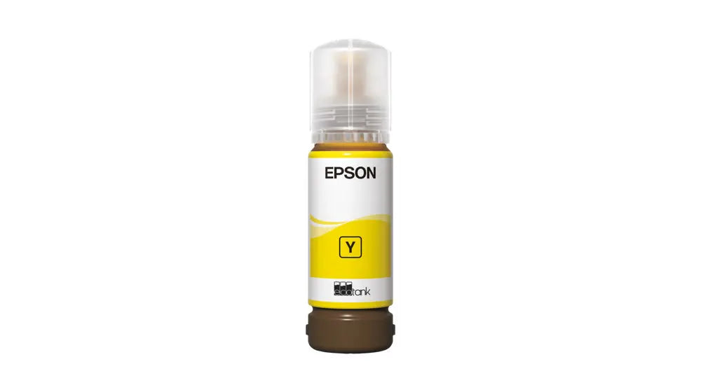 Recarga de Tinta Amarela Epson EcoTank 1LB, compatível, para tintas e cabeças de impressão, em embalagem de 1 libra.