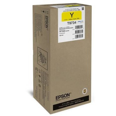 Tinta amarela XL Epson para impressora WF-C869R, tintas e cabeças de impressão, com embalagem de papelão.