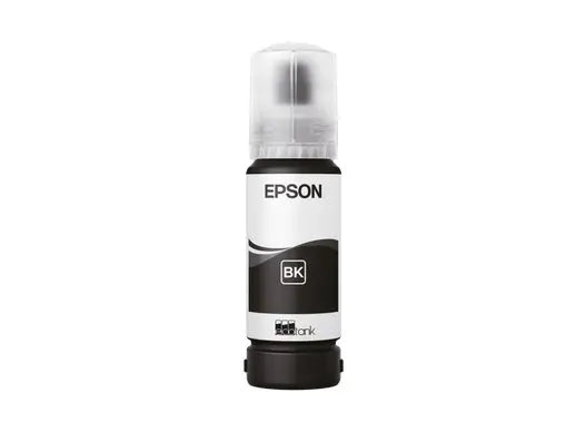 Tinta preta Epson 1lb 107 EcoTank, reservatório de alta capacidade para impressoras Epson, tintas e cabeças de impressão.