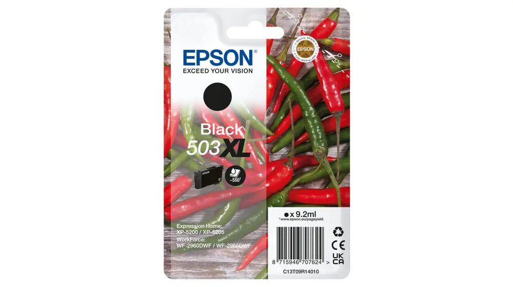 Tinta EPSON 503XL Preta 4LB – Cartucho de Alta Capacidade Epson