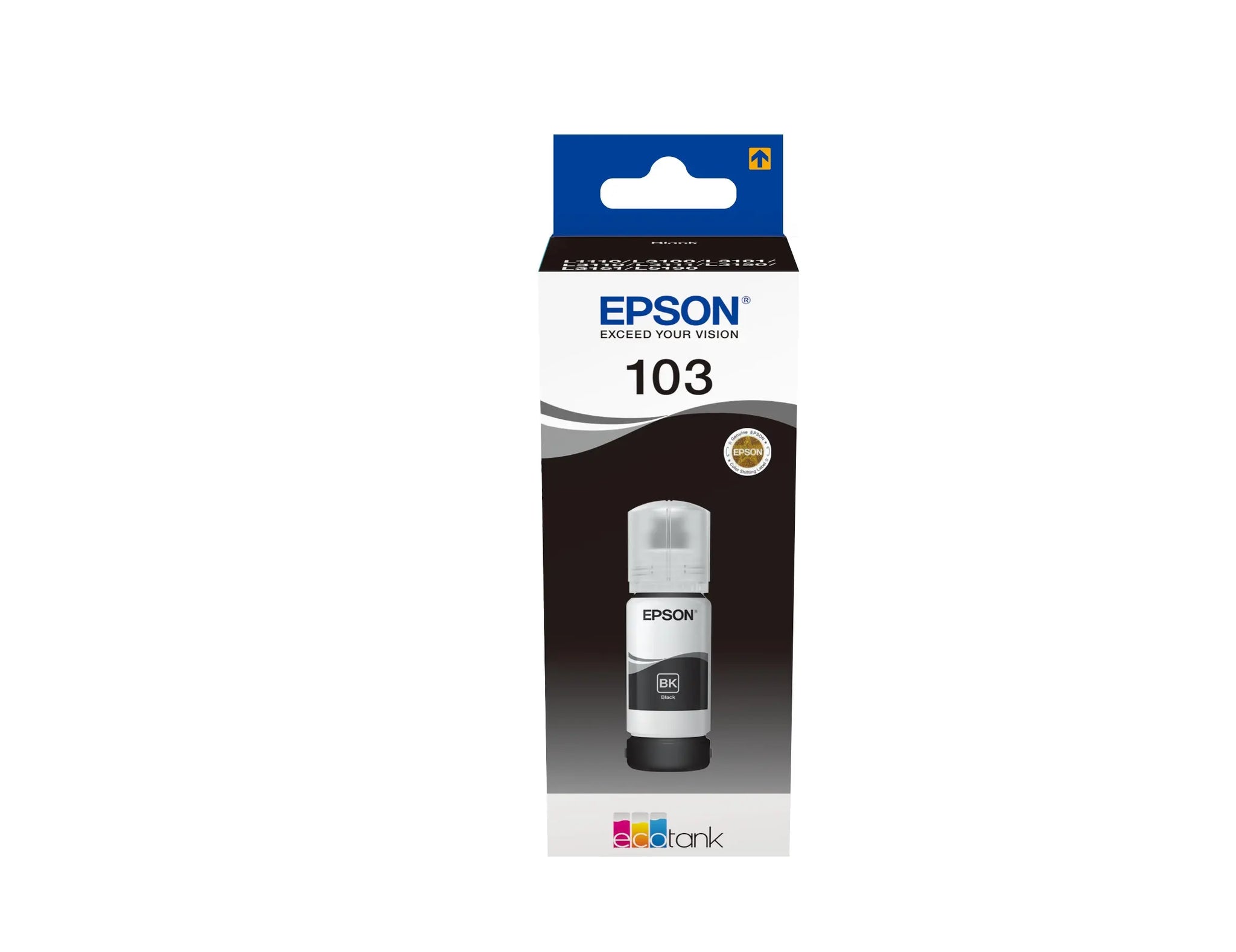 Tinta EPSON EcoTank 1LB 103 Preto para Impressora — Original, Alta Qualidade Epson