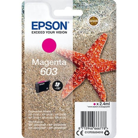 Tinta Epson Magenta 1Lb 603 – Embalagem Única para Impressoras Epson