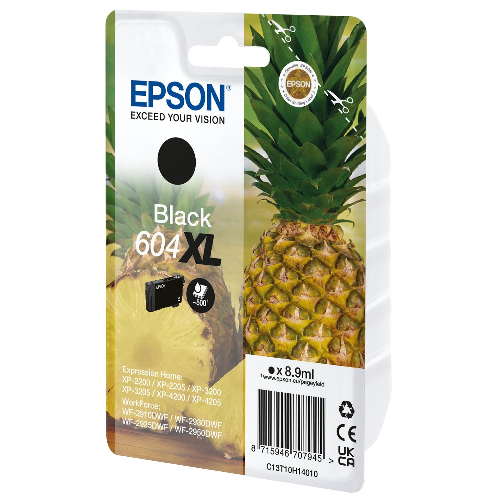 Cartucho de tinta EPSON 604XL preto, compatível para impressoras Epson, destaque para impressão de alta qualidade e durabilidade