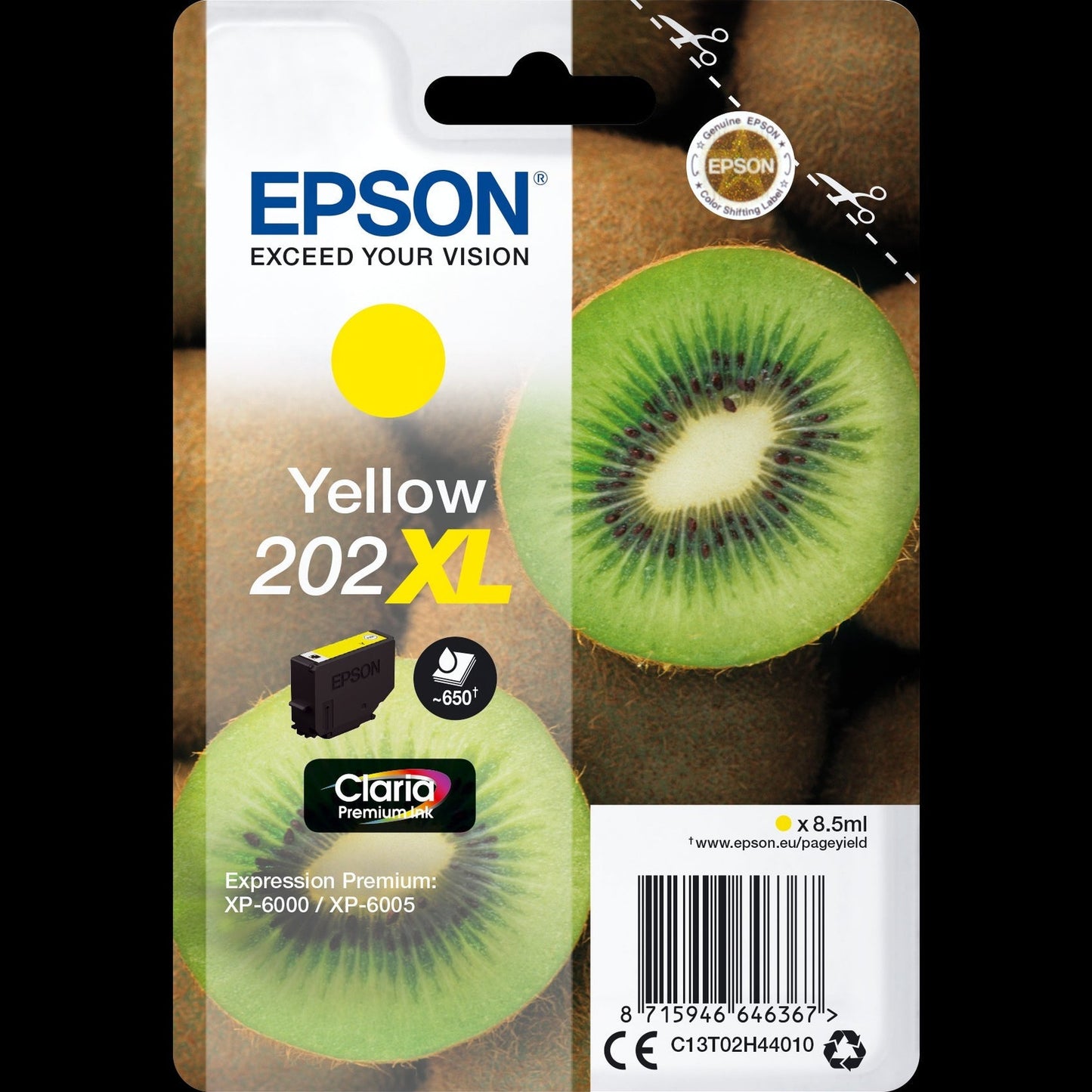 Tinteiro EPSON 202 Amarelo XL para Expression Premium XP-600x/610x Epson