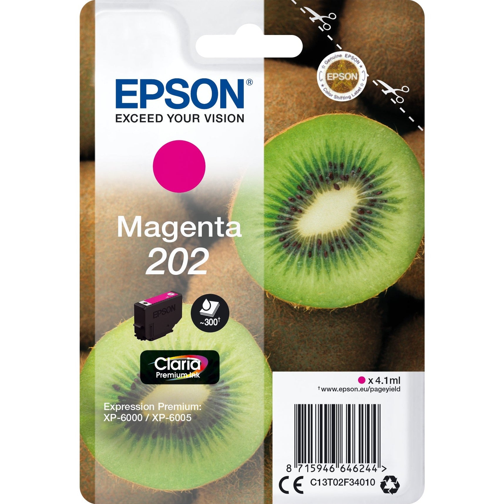 Tinteiro EPSON 202 Magenta - Expression Premium XP-600x/610x