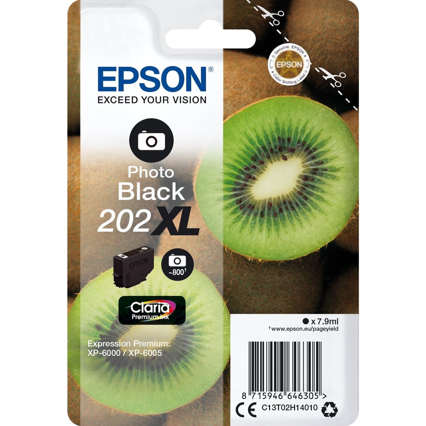 Tinteiro EPSON 202 Preto Foto XL para Impressoras Expression Premium Epson