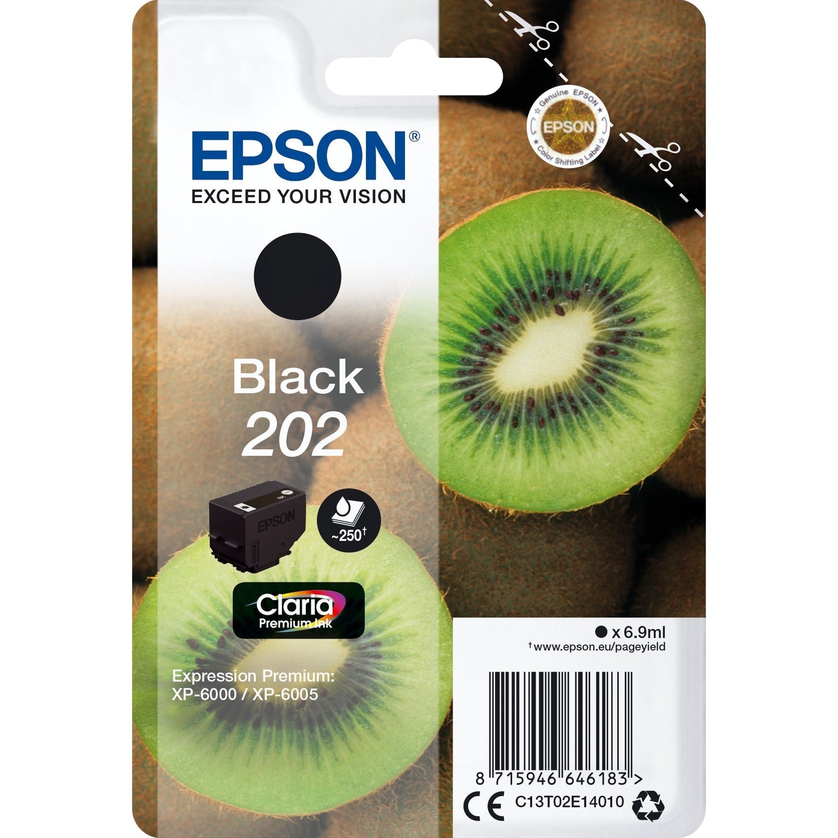 Tinteiro EPSON 202 Preto para Expression Premium XP-600x/610x Epson