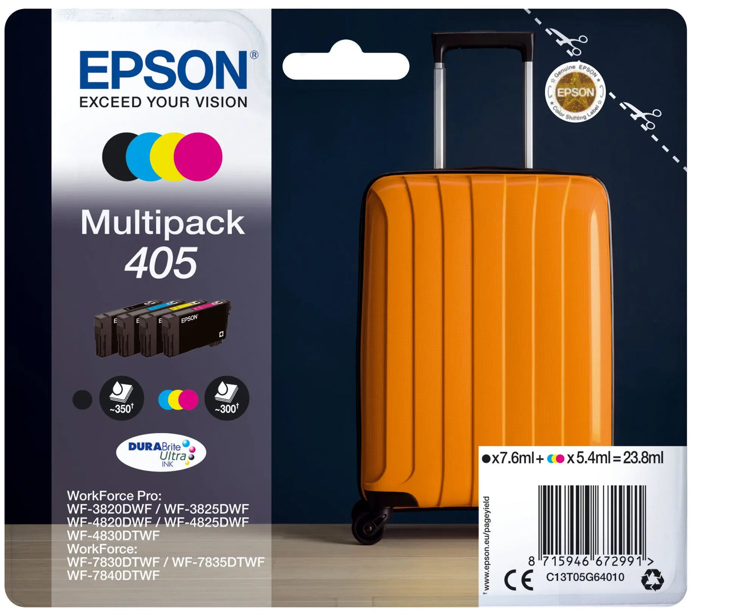 Tinteiro EPSON 2LB Multipack 4 Cores 405 Durabrite Ultra Epson