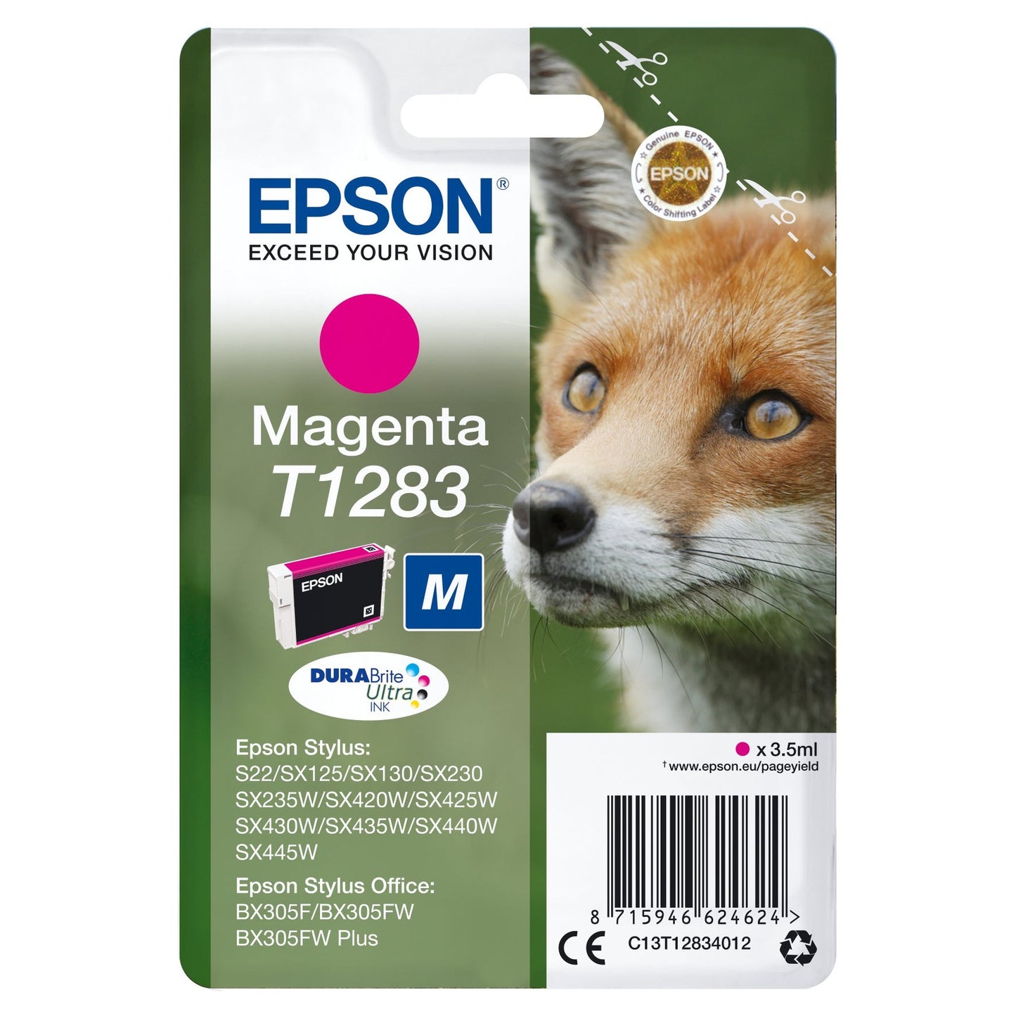 Tinteiro EPSON T1283 Magenta M - Stylus S22/SX42xW/BX305