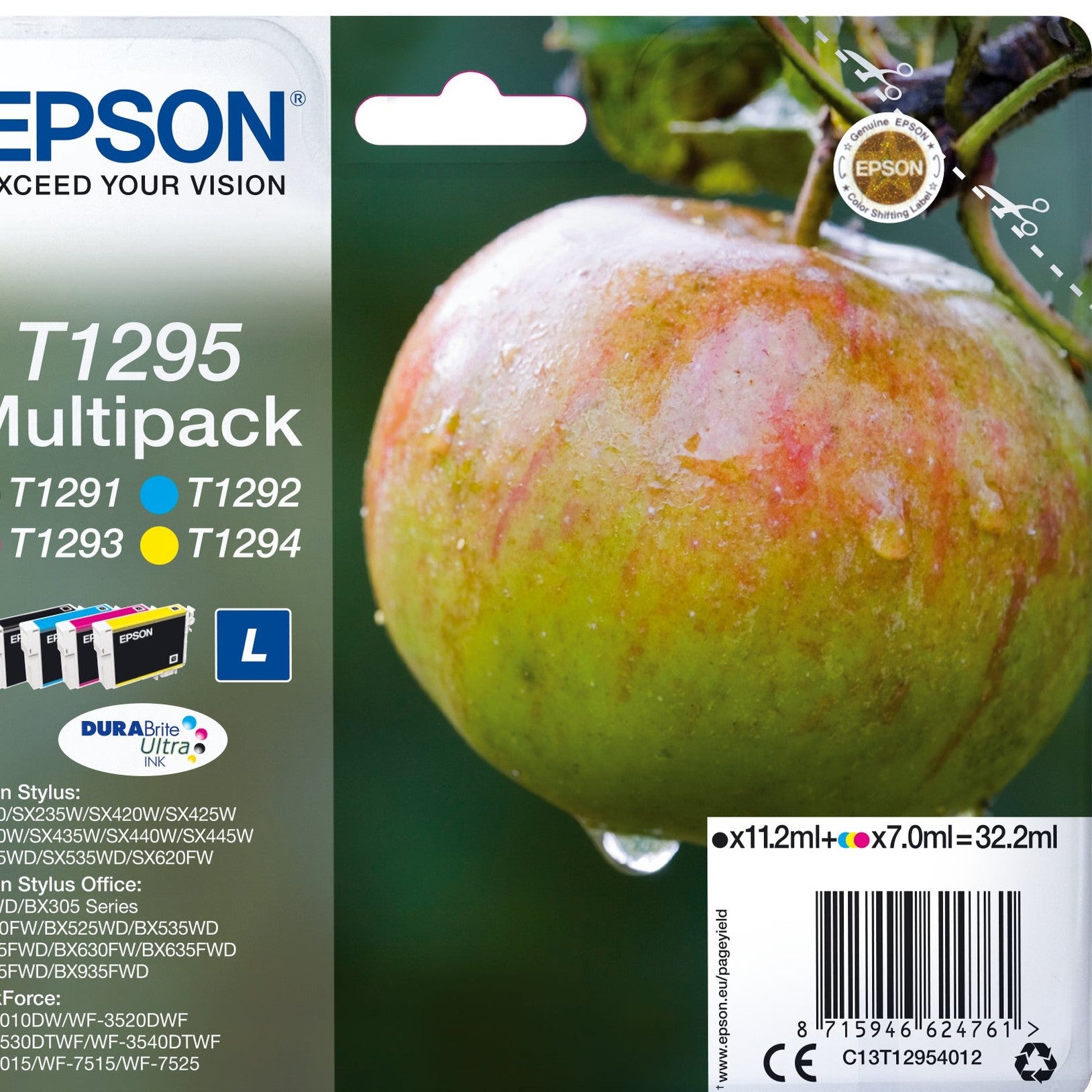 Tinteiro EPSON T1295 Multipack 4 Cores