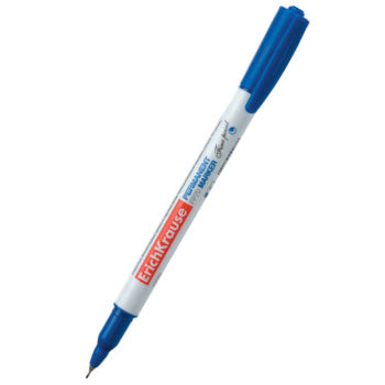 12 marcadores finos Erichkrause EK P70 0,5mm azul, canetas para escrita precisa e colorida em embalagem de 12 unidades.