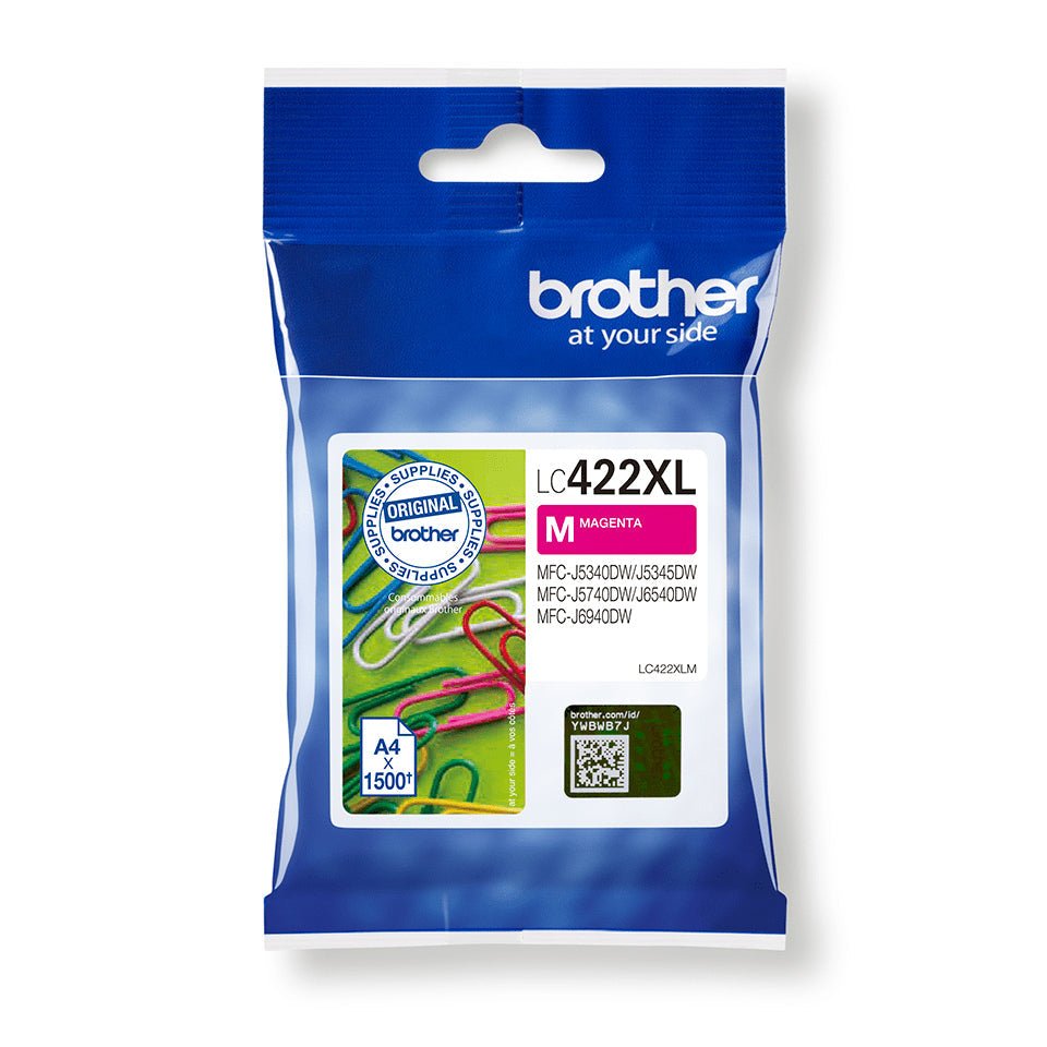 Cartucho de Tinta Brother LC422XLM HY para MFC-J5340DW, 1500 páginas Brother
