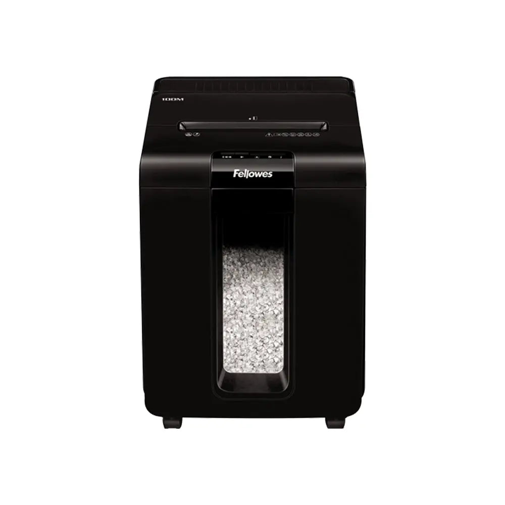 Destruidora de partículas Fellowes AutoMax 4x10mm, corte partículas, preto, alta performance, 100 metros.