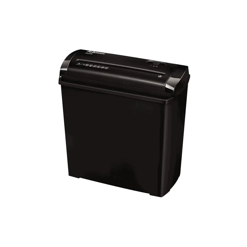Bluepixel Equipamentos e Serviços Informáticos Lda | Destruidora de Tiras Fellowes P-25S 5 Folhas, 7mm | Segurança e Eficiência Fellowes Corte Tiras
