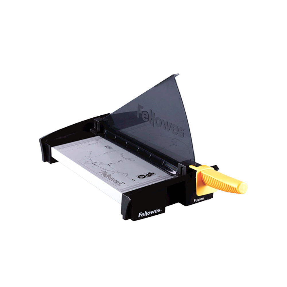 Bluepixel Equipamentos e Serviços Informáticos Lda | Guilhotina A4 Fellowes Fusion para 10 Folhas - Corte Preciso Fellowes Guilhotinas