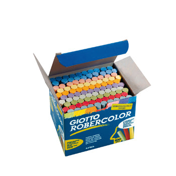 Giz de cores Giotto Robercolor, pacote com 100 unidades, ideal para desenho e arte.