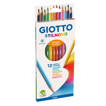 Bluepixel Equipamentos e Serviços Informáticos Lda | Lápis de Cor Giotto Stilnovo 12 Unidades - 18 cm Giotto Lápis
