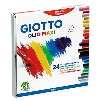 Bluepixel Equipamentos e Serviços Informáticos Lda | Lápis Pastel a Óleo Giotto Olio – Kit com 24 unidades Giotto Lápis