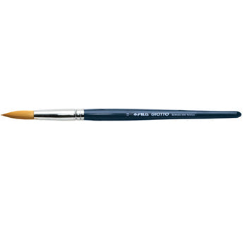 Pincel redondo Nº12 para guache e aquarela da marca Giotto Art 500, com cerdas macias e cabo ergonômico.