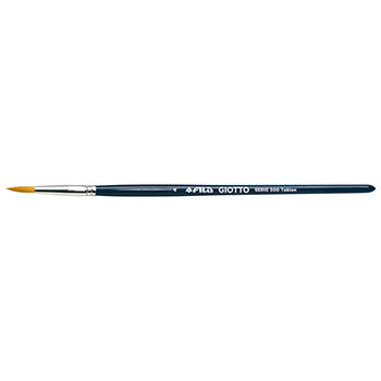 Pincel redondo Giotto Art 500 Nº4 para guache e aquarela, feito de fibras macias, ideal para pintura artística.