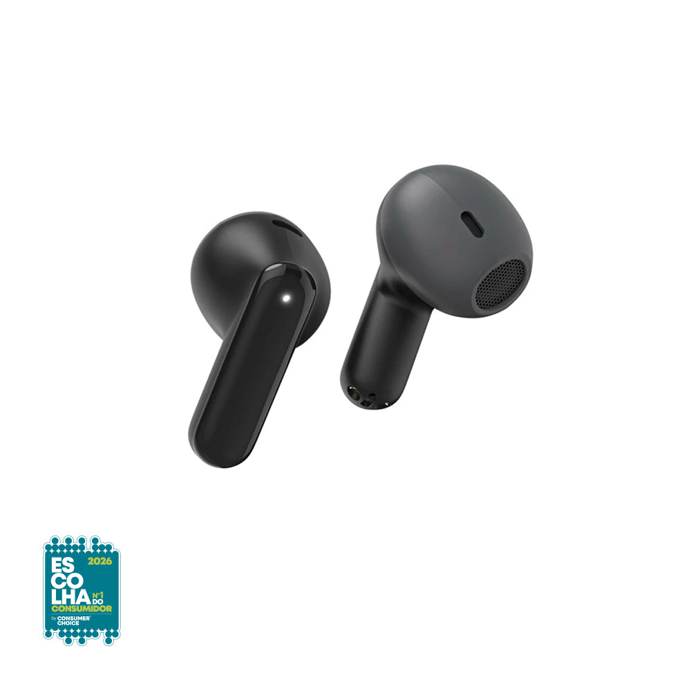 Auriculares Bluetooth Hama Freedom Light II preto, sem fios, com design compacto e ajuste confortável para uso diário.