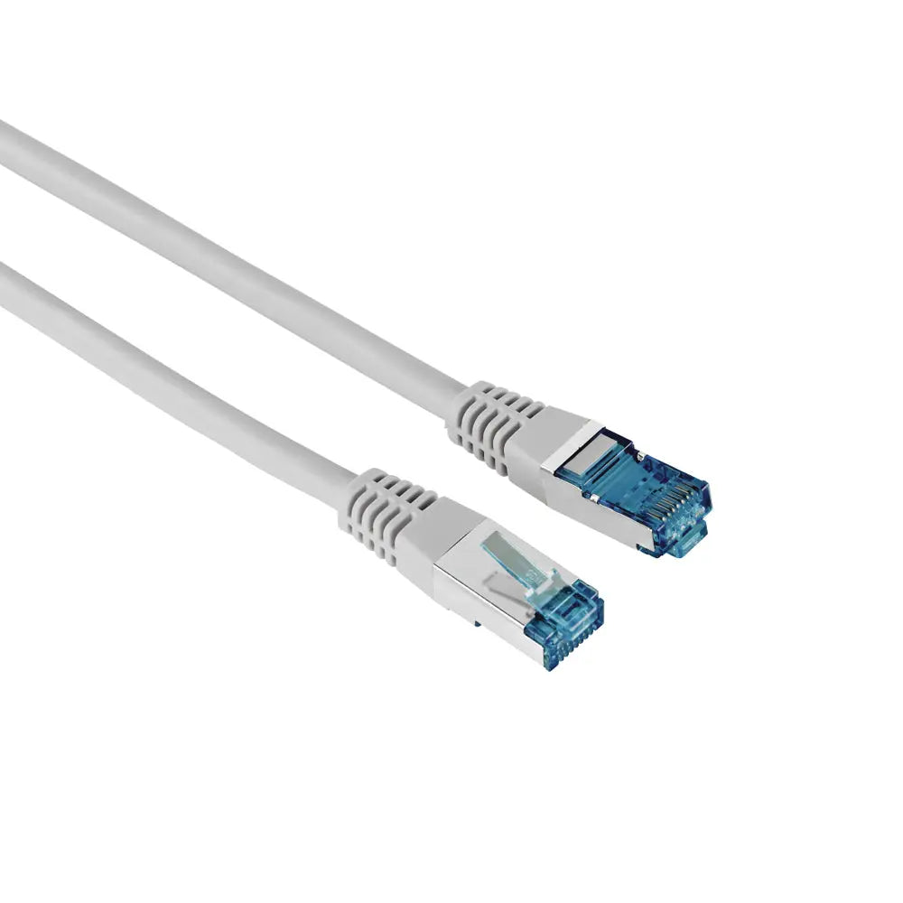 Cabo de rede Cat6 F/UTP blindado RJ45 Hama, 1,5m, usado para conexão de alta velocidade com proteção contra interferências.
