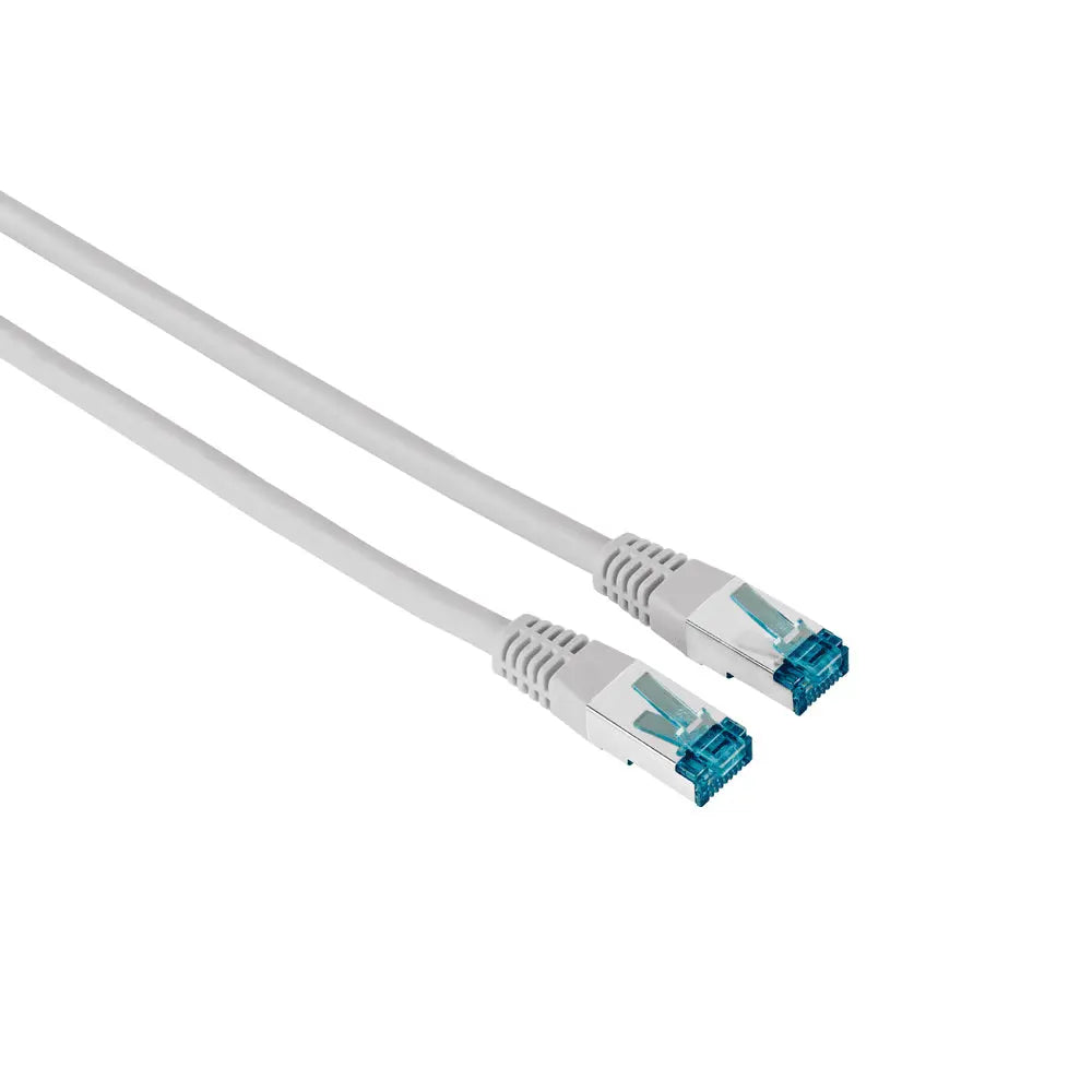 Cabo de rede F/UTP Cat6 blindado RJ45 de 3m, marca Hama, com conectores e cabos de alta performance.