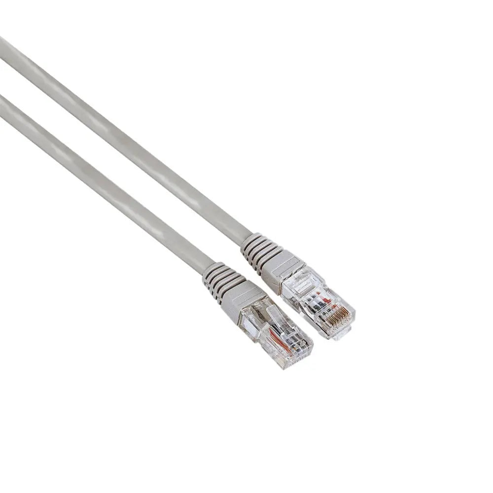 Cabo de rede UTP Cat5E RJ45 Hama, 1,5m, com conectores robustos para conexão rápida e estável.