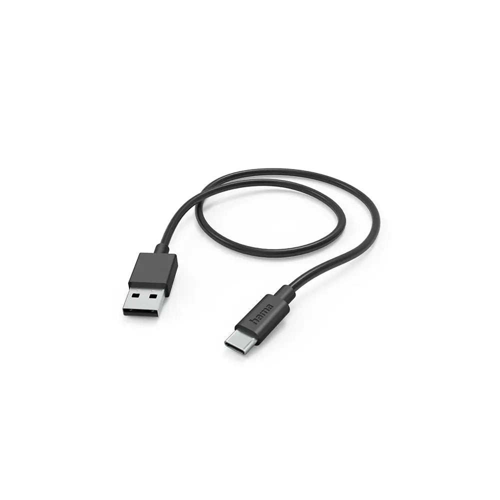 Cabo USB-A 2.0 para USB-C 1m Preto
