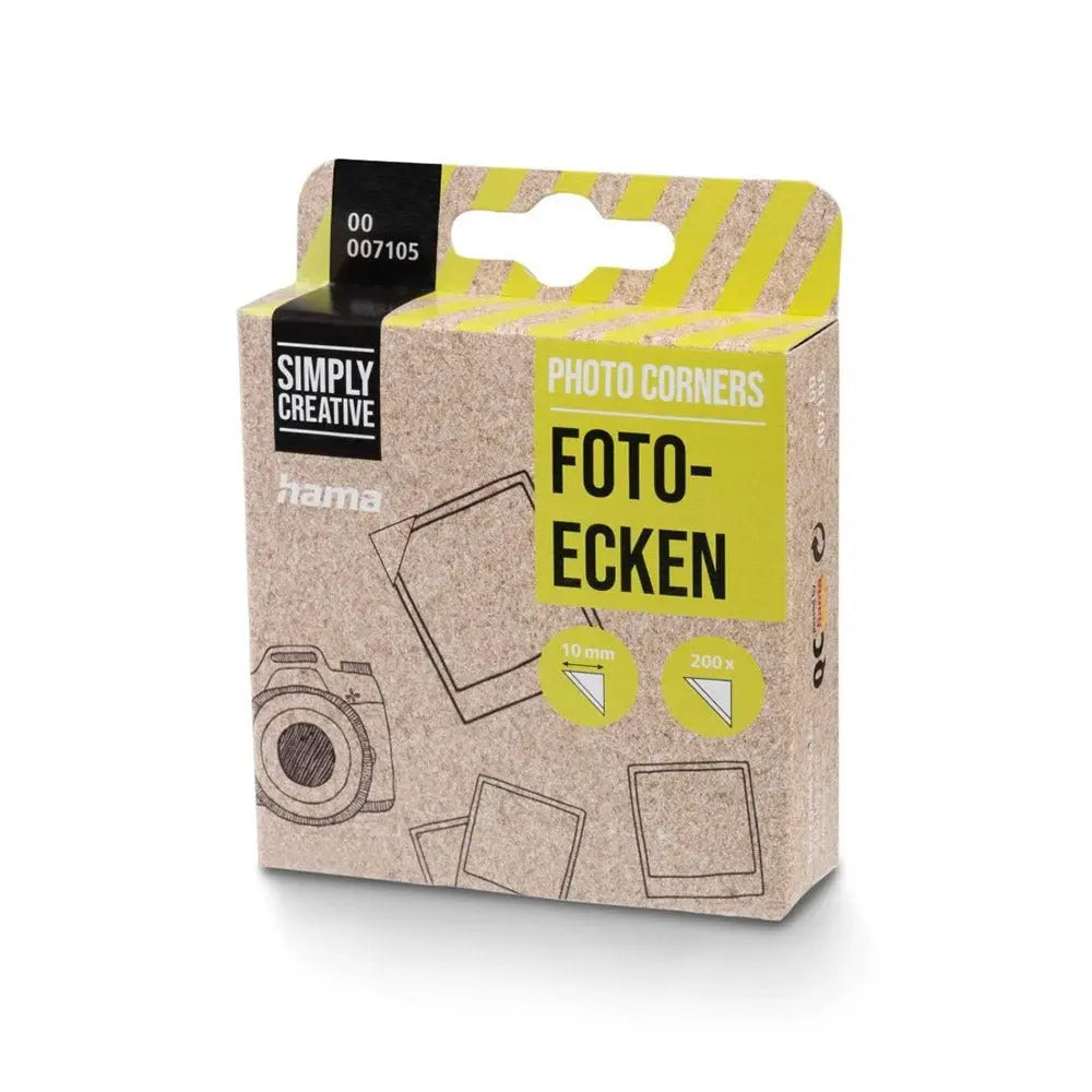 Bluepixel Equipamentos e Serviços Informáticos Lda | Cantos Auto-Adesivos para Fotos - Kit com 200 unidades Hama Etiquetas