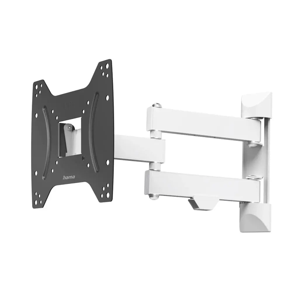 Suporte de parede Hama para TV 19-48 polegadas até 20kg, branco, fixação para televisores na parede.
