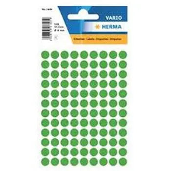 Bluepixel Equipamentos e Serviços Informáticos Lda | Etiquetas Redondas 08mm Verde Escuro Herma 1835 – 540 Unidades Herma Etiquetas