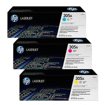 Pack Toners HP 305A 3 Cores CF370AM para 2600 páginas - Bluepixel Equipamentos e Serviços Informáticos Lda